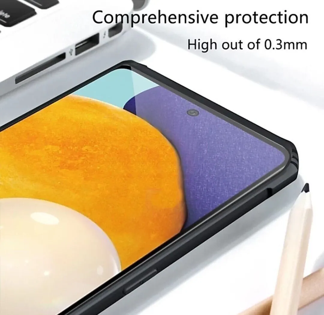 Micvir Back Cover for Samsung Galaxy A32 (Transparent, Black, Shock Proof, Polycarbonate, Pack of: 1) — image 4 of 5