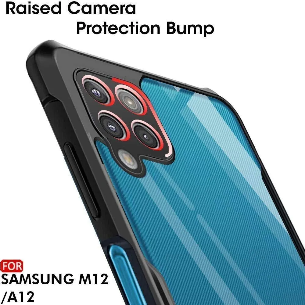 Micvir Back Cover for Samsung Galaxy A12 (Transparent, Black, Shock Proof, Polycarbonate, Pack of: 1) — image 4 of 4