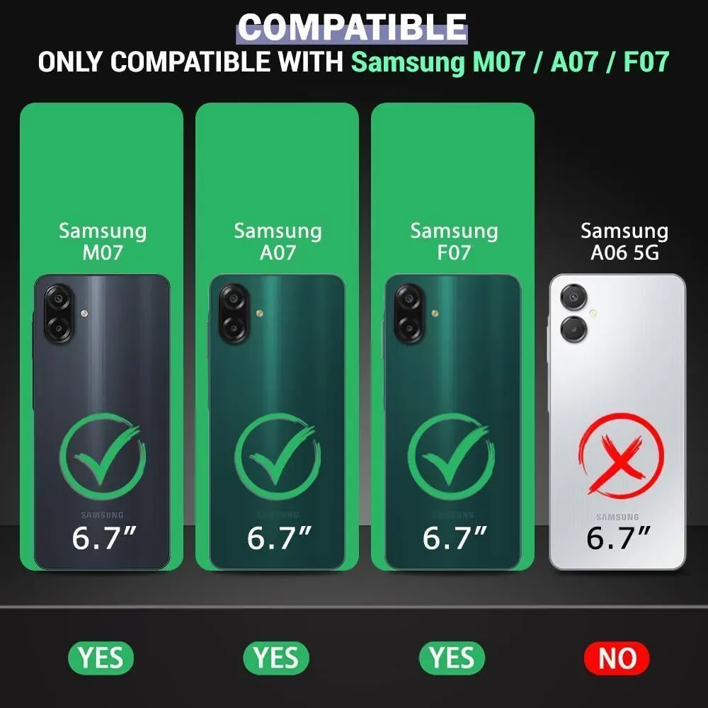Micvir Back Cover for SAMSUNG Galaxy A07 5G (Transparent, Black, Shock Proof, Polycarbonate, Pack of: 1) — image 2 of 5