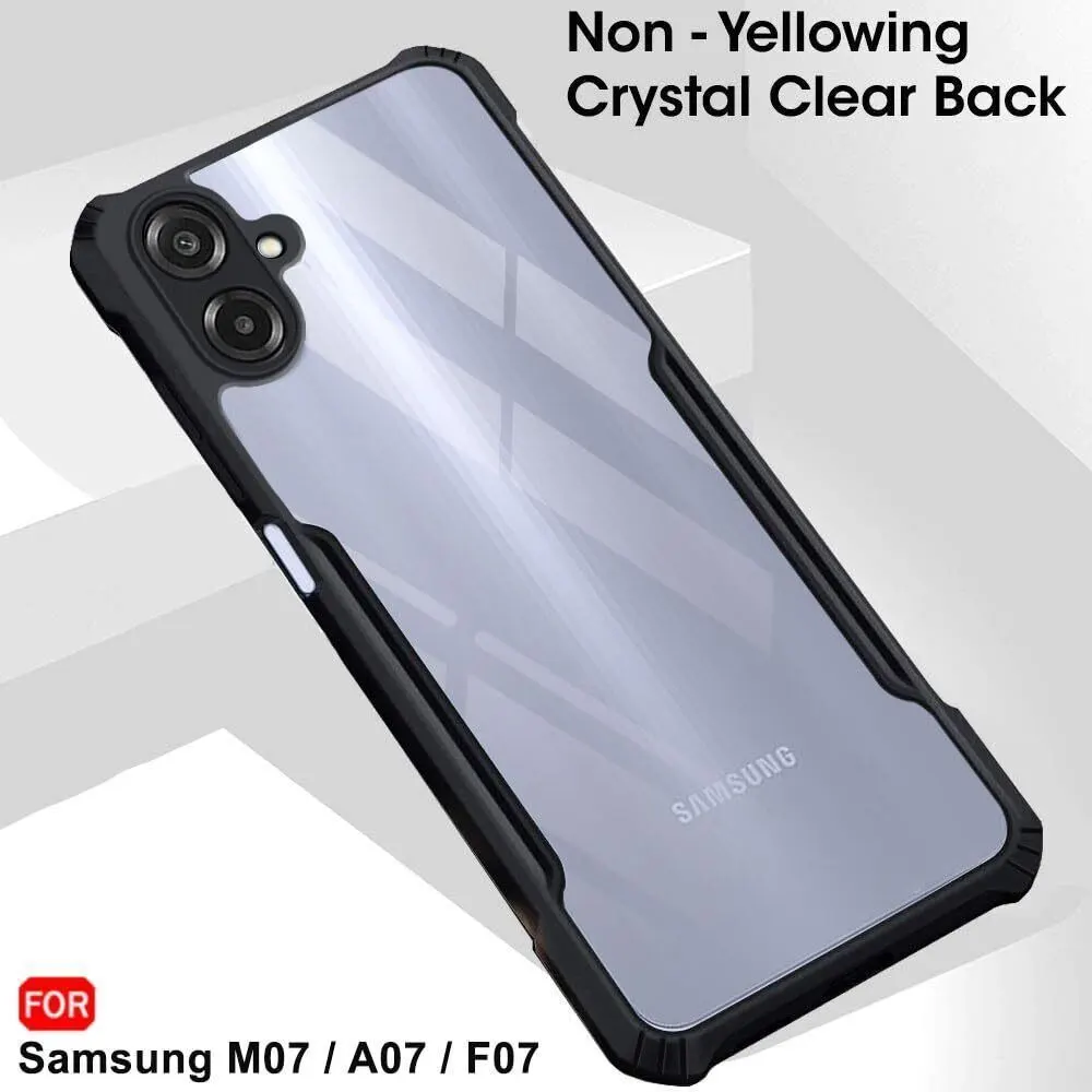 Micvir Back Cover for SAMSUNG Galaxy A07 5G (Transparent, Black, Shock Proof, Polycarbonate, Pack of: 1) — image 4 of 5