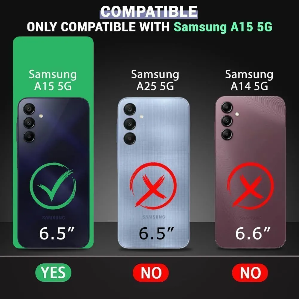 Micvir Back Cover for Samsung Galaxy A15 5G (Transparent, Blue, Shock Proof, Polycarbonate, Pack of: 1) — image 2 of 5