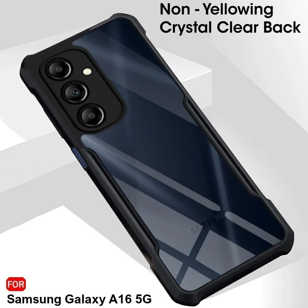 Micvir Back Cover for SAMSUNG Galaxy A16 5G (Transparent, Black, Shock Proof, Polycarbonate, Pack of: 1) — image 3 of 5
