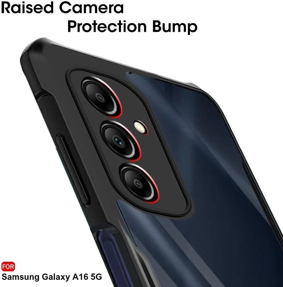 Micvir Back Cover for SAMSUNG Galaxy A16 5G (Transparent, Black, Shock Proof, Polycarbonate, Pack of: 1) — image 4 of 5