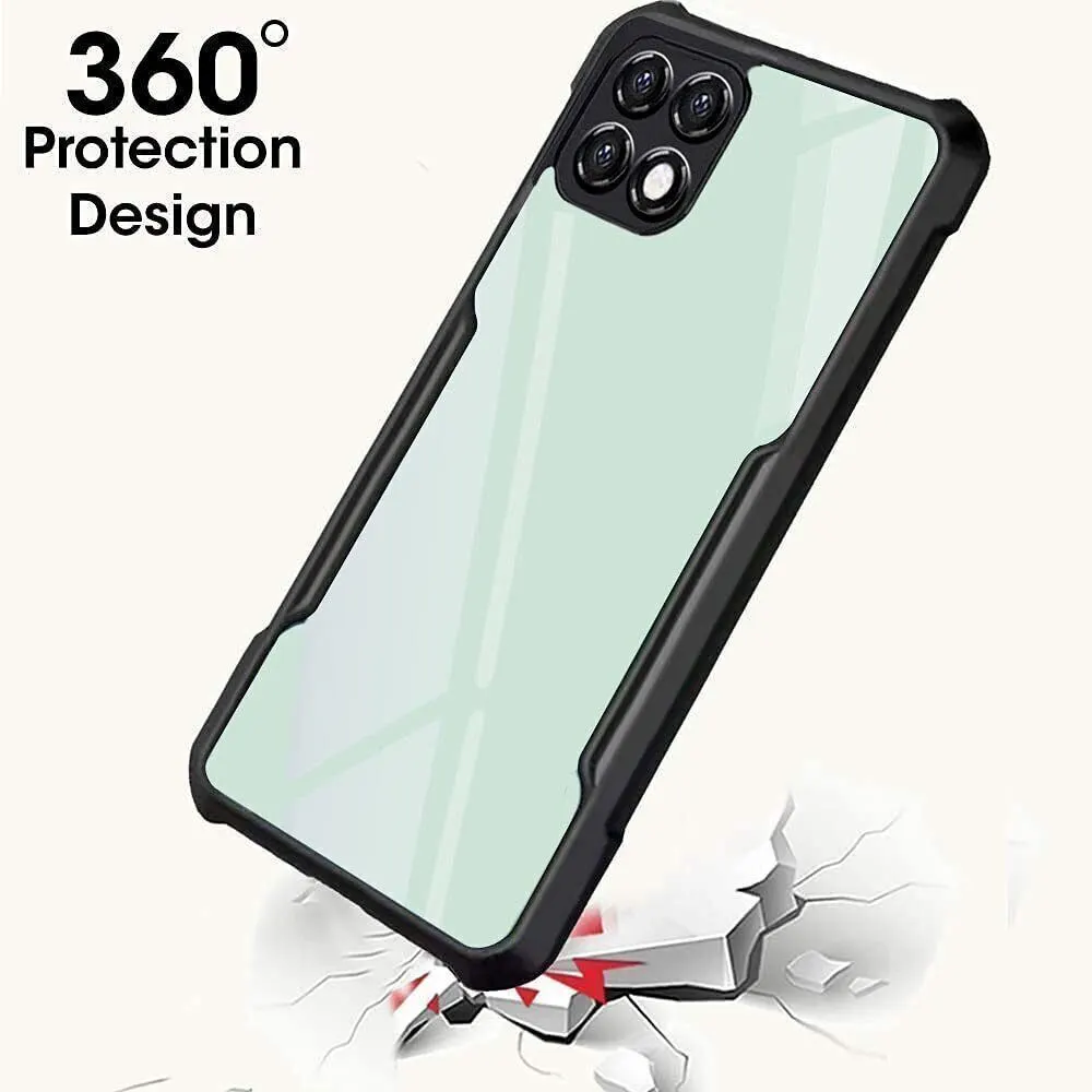 Micvir Back Cover for Samsung Galaxy A22s 5G (Transparent, Black, Shock Proof, Polycarbonate, Pack of: 1) — image 2 of 5