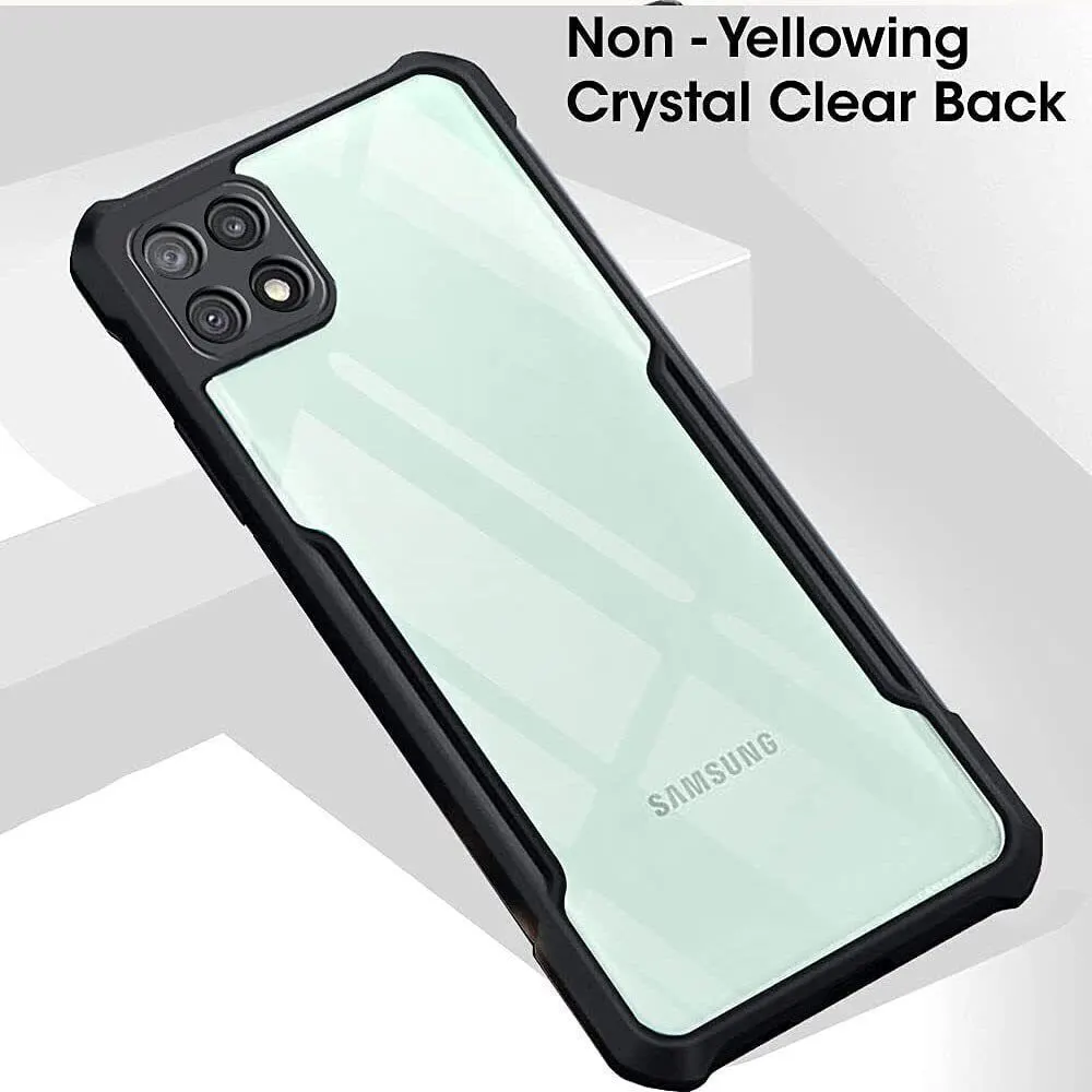 Micvir Back Cover for Samsung Galaxy A22s 5G (Transparent, Black, Shock Proof, Polycarbonate, Pack of: 1) — image 3 of 5