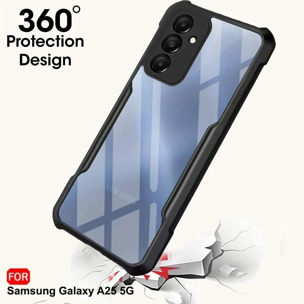 Micvir Back Cover for Samsung Galaxy A25 5G (Transparent, Black, Shock Proof, Polycarbonate, Pack of: 1) — image 2 of 4