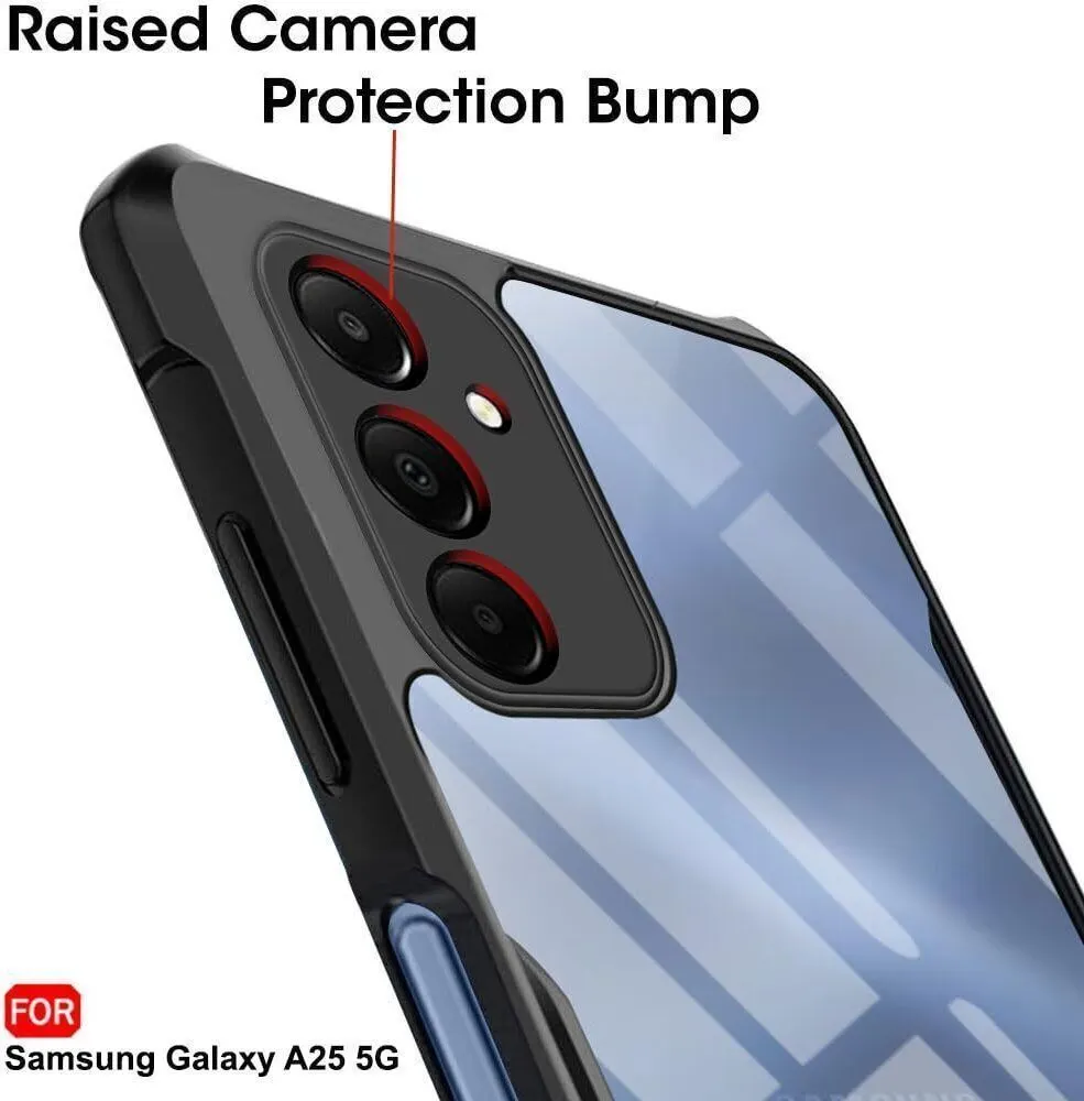 Micvir Back Cover for Samsung Galaxy A25 5G (Transparent, Black, Shock Proof, Polycarbonate, Pack of: 1) — image 4 of 4