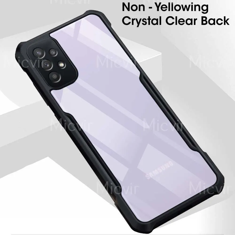 Micvir Back Cover for Samsung Galaxy A72 (Transparent, Black, Shock Proof, Polycarbonate, Pack of: 1) — image 3 of 5