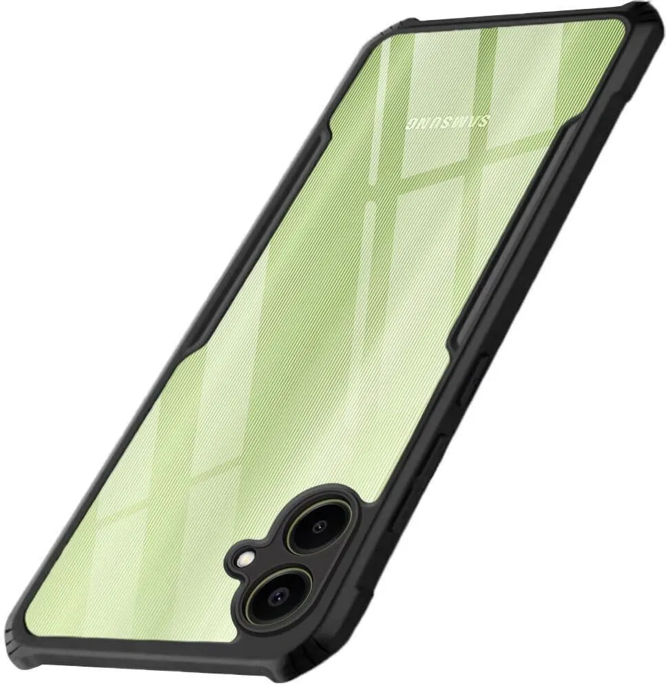 Micvir Back Cover for SAMSUNG Galaxy F05 (Transparent, Black, Shock Proof, Polycarbonate, Pack of: 1)
