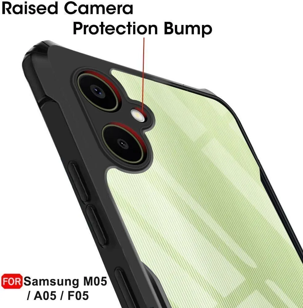 Micvir Back Cover for SAMSUNG Galaxy F05 (Transparent, Black, Shock Proof, Polycarbonate, Pack of: 1) — image 4 of 5