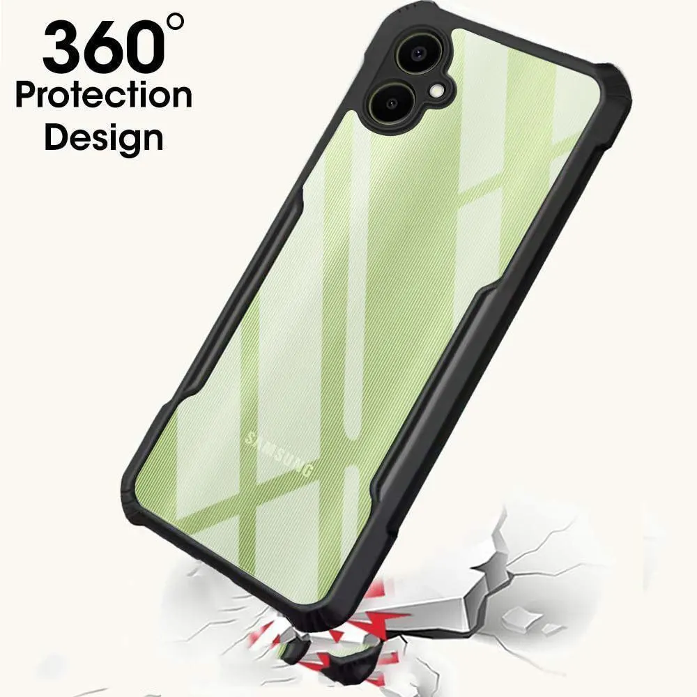 Micvir Back Cover for SAMSUNG Galaxy F06 5G (Transparent, Black, Shock Proof, Polycarbonate, Pack of: 1) — image 2 of 5