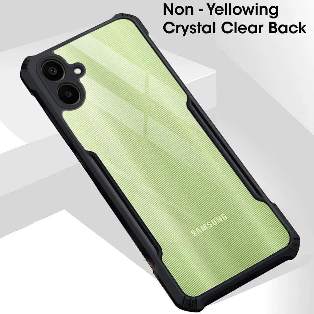 Micvir Back Cover for SAMSUNG Galaxy F06 5G (Transparent, Black, Shock Proof, Polycarbonate, Pack of: 1) — image 3 of 5