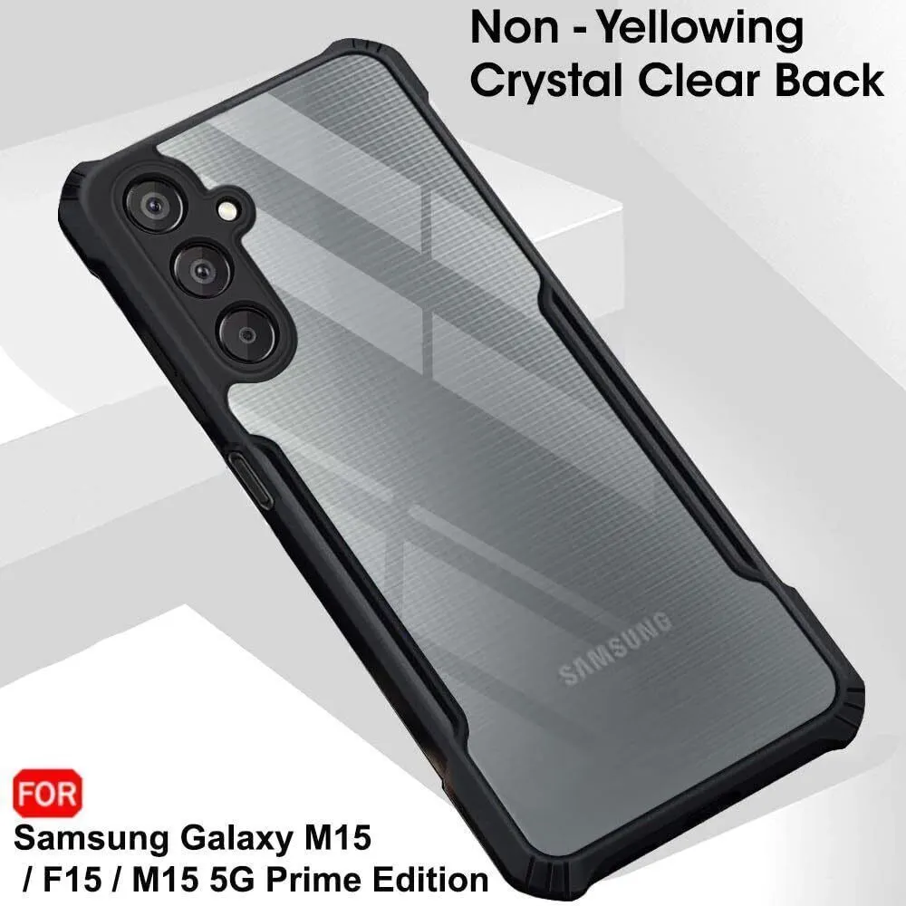 Micvir Back Cover for Samsung Galaxy F15 5G (Transparent, Black, Shock Proof, Polycarbonate, Pack of: 1) — image 3 of 5