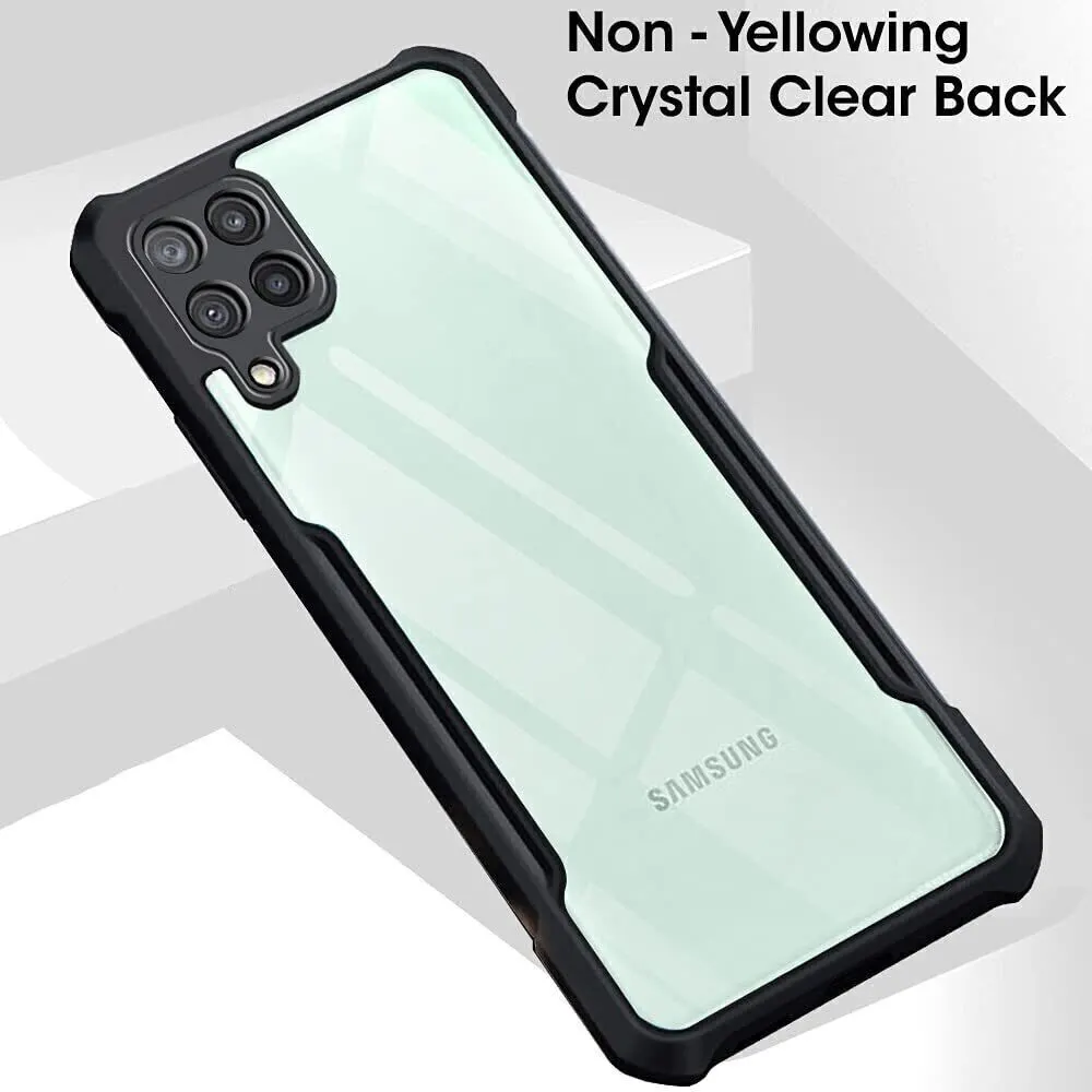 Micvir Back Cover for Samsung Galaxy F22 (Transparent, Black, Shock Proof, Polycarbonate, Pack of: 1) — image 3 of 5
