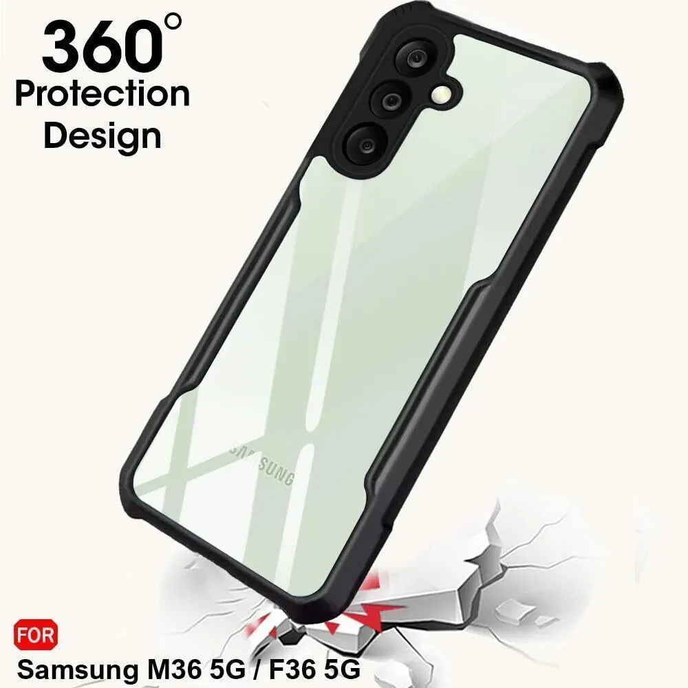 Micvir Back Cover for Samsung Galaxy F36 5G (Transparent, Black, Shock Proof, Polycarbonate, Pack of: 1) — image 3 of 5