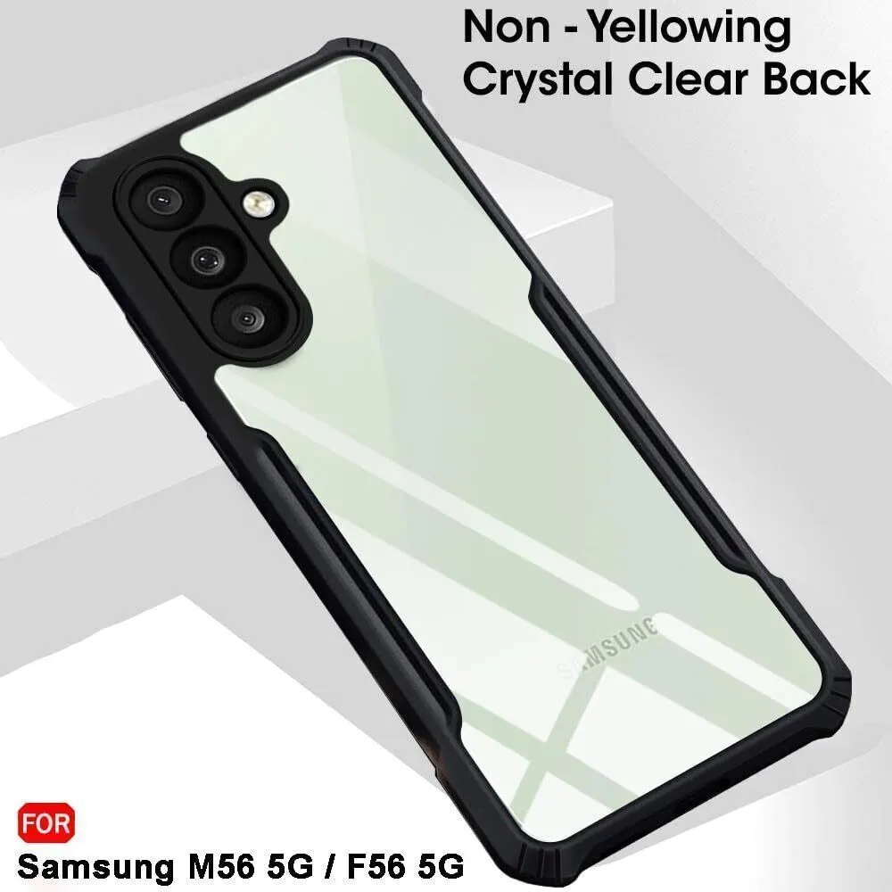 Micvir Back Cover for Samsung Galaxy F56 5G (Transparent, Black, Shock Proof, Polycarbonate, Pack of: 1) — image 3 of 5