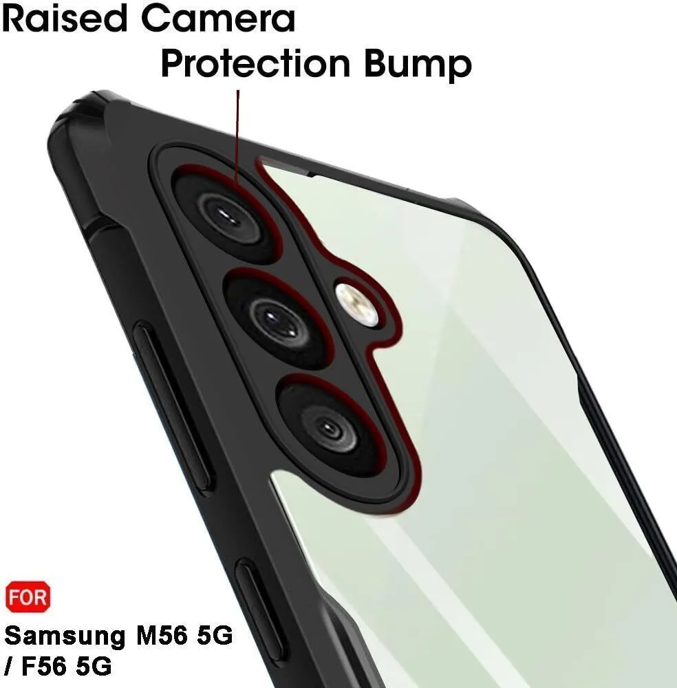 Micvir Back Cover for Samsung Galaxy F56 5G (Transparent, Black, Shock Proof, Polycarbonate, Pack of: 1) — image 4 of 5