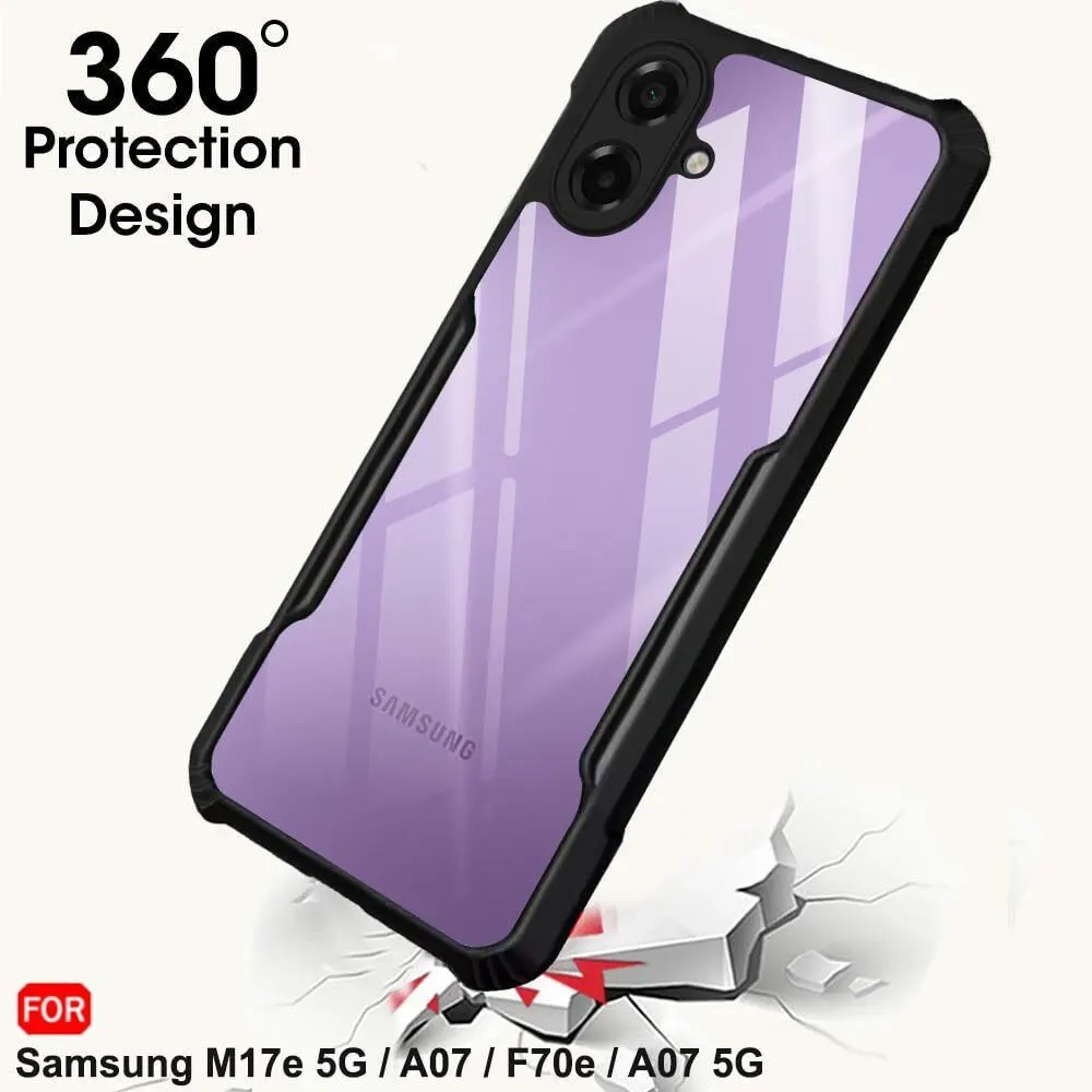 Xolia Back Cover for SAMSUNG Galaxy F70e 5G (Transparent, Black, Shock Proof, Polycarbonate, Pack of: 1) — image 3 of 5