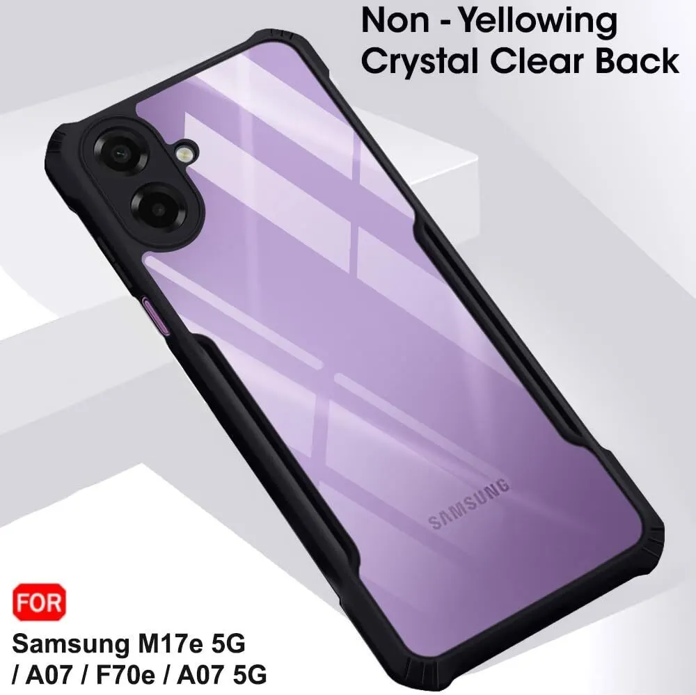 Xolia Back Cover for SAMSUNG Galaxy F70e 5G (Transparent, Black, Shock Proof, Polycarbonate, Pack of: 1) — image 4 of 5