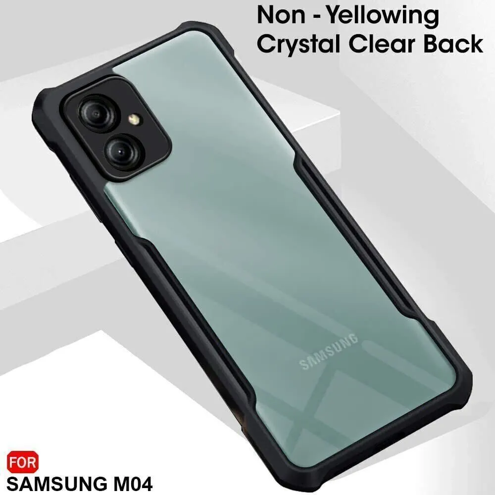 Micvir Back Cover for Samsung Galaxy F04 (Transparent, Black, Shock Proof, Polycarbonate, Pack of: 1) — image 3 of 4