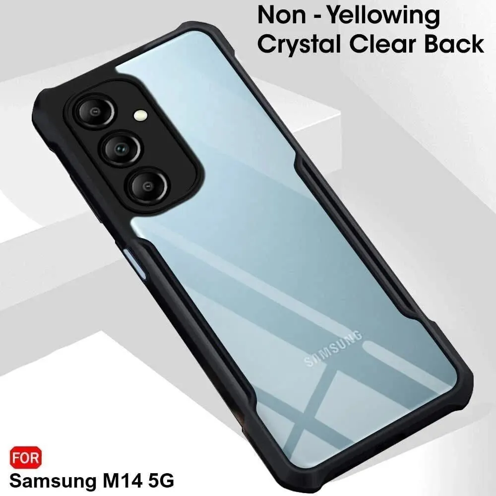 Micvir Back Cover for Samsung Galaxy M14 5G (Transparent, Black, Shock Proof, Polycarbonate, Pack of: 1) — image 2 of 5