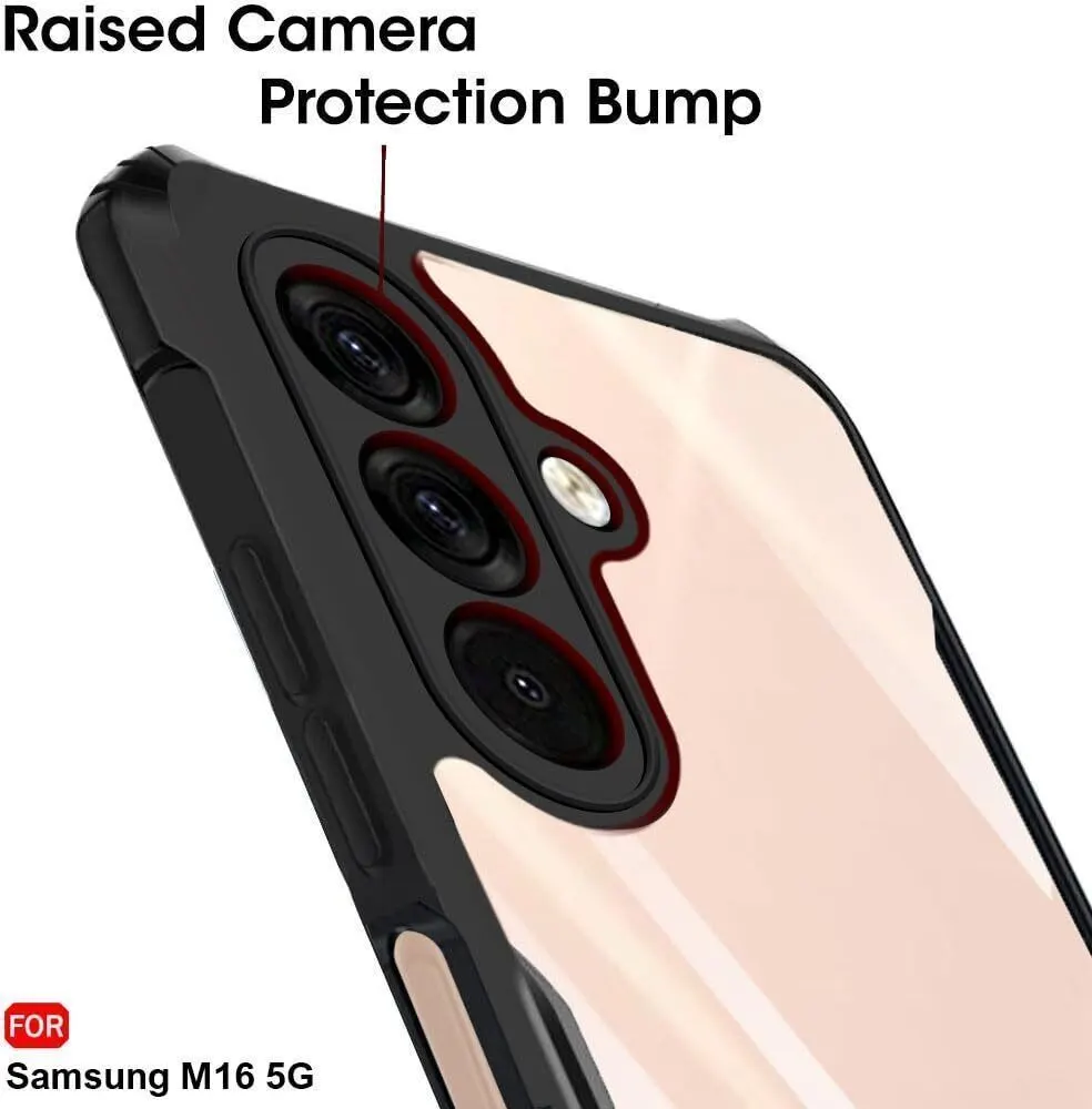 Micvir Back Cover for Samsung Galaxy M16 5G (Transparent, Black, Shock Proof, Polycarbonate, Pack of: 1) — image 4 of 5