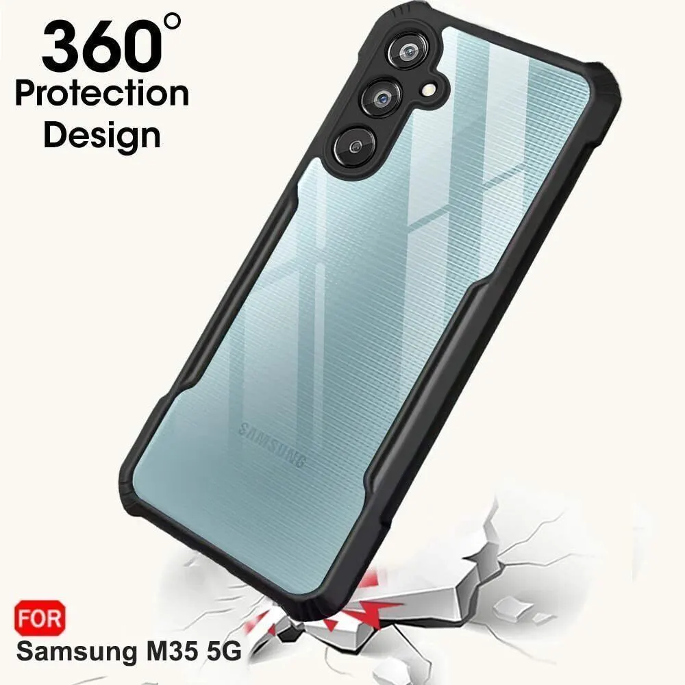 Micvir Back Cover for SAMSUNG Galaxy M35 5G (Transparent, Black, Shock Proof, Polycarbonate, Pack of: 1) — image 2 of 5