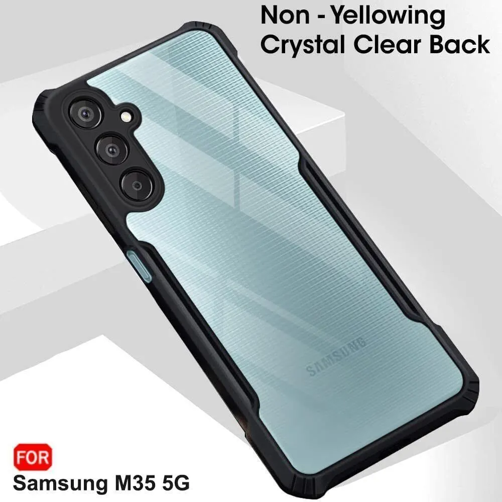 Micvir Back Cover for SAMSUNG Galaxy M35 5G (Transparent, Black, Shock Proof, Polycarbonate, Pack of: 1) — image 3 of 5