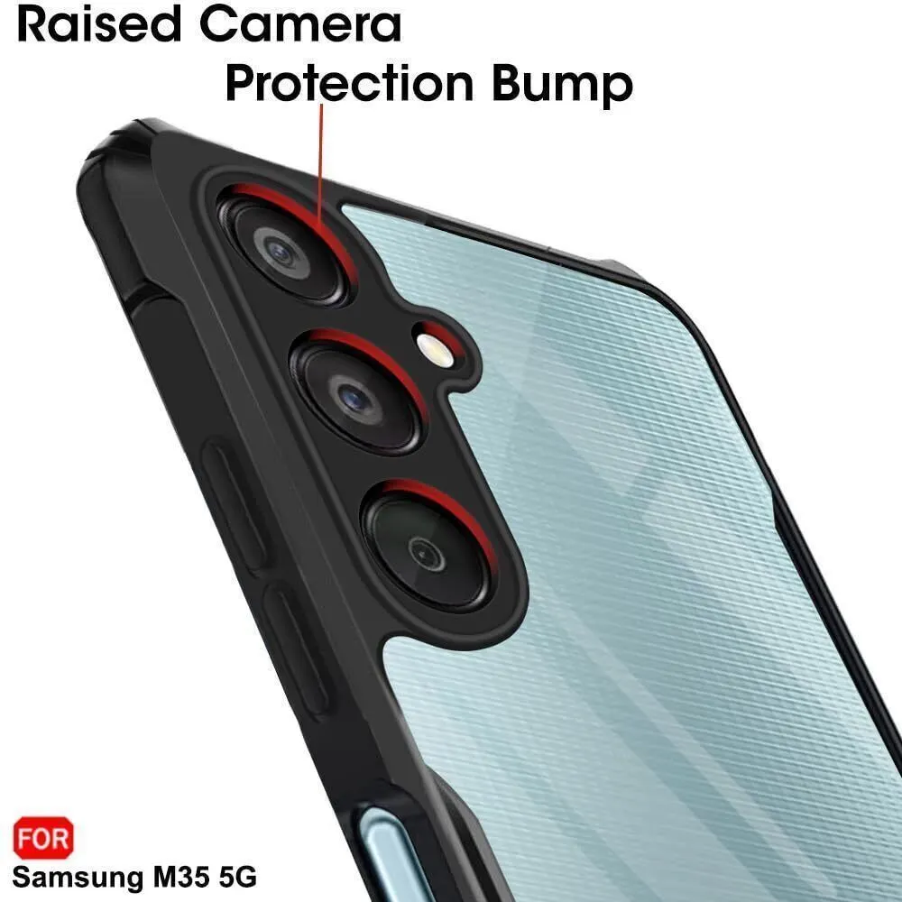 Micvir Back Cover for SAMSUNG Galaxy M35 5G (Transparent, Black, Shock Proof, Polycarbonate, Pack of: 1) — image 4 of 5