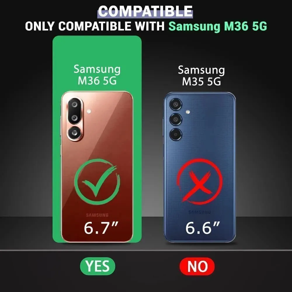 Micvir Back Cover for Samsung Galaxy M36 5G (Transparent, Black, Shock Proof, Polycarbonate, Pack of: 1) — image 2 of 5