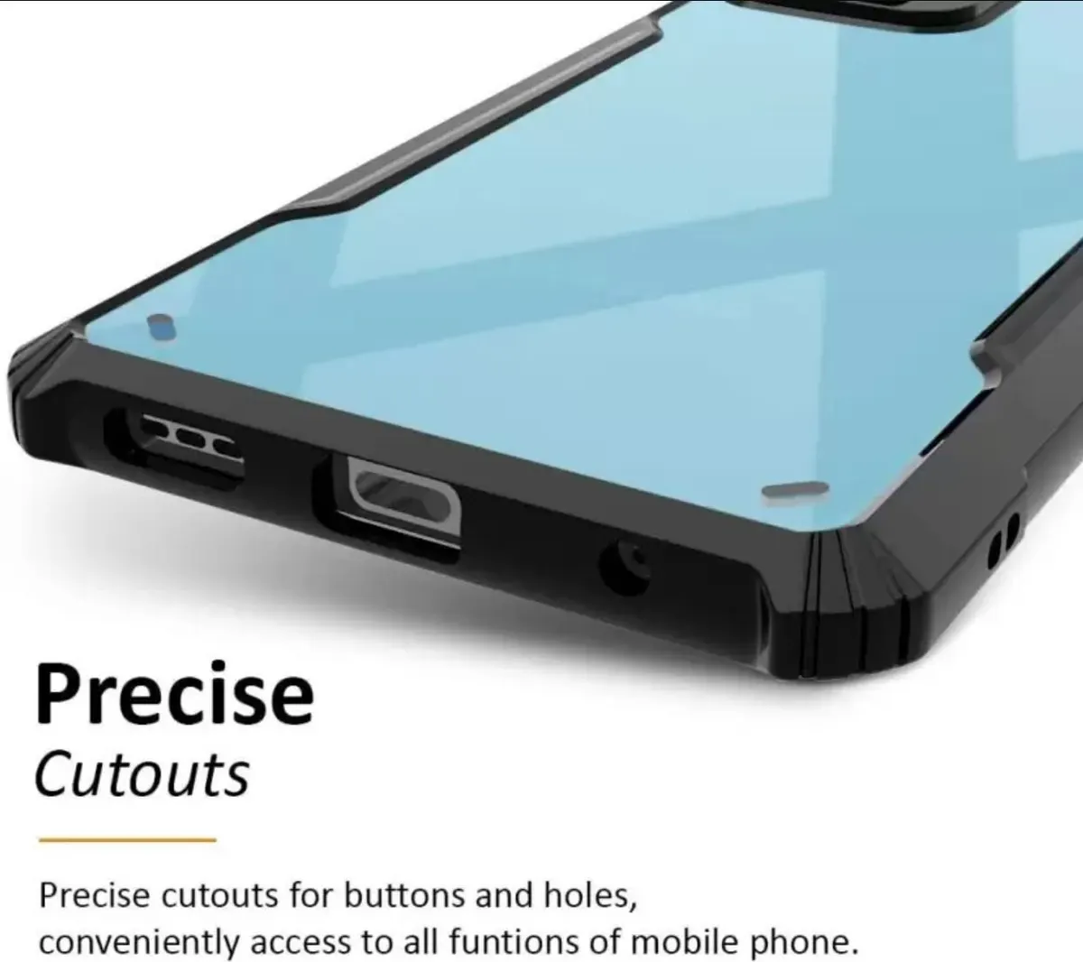 Micvir Back Cover for Samsung Galaxy M54 5G (Black, Shock Proof, Polycarbonate, Pack of: 1) — image 4 of 5