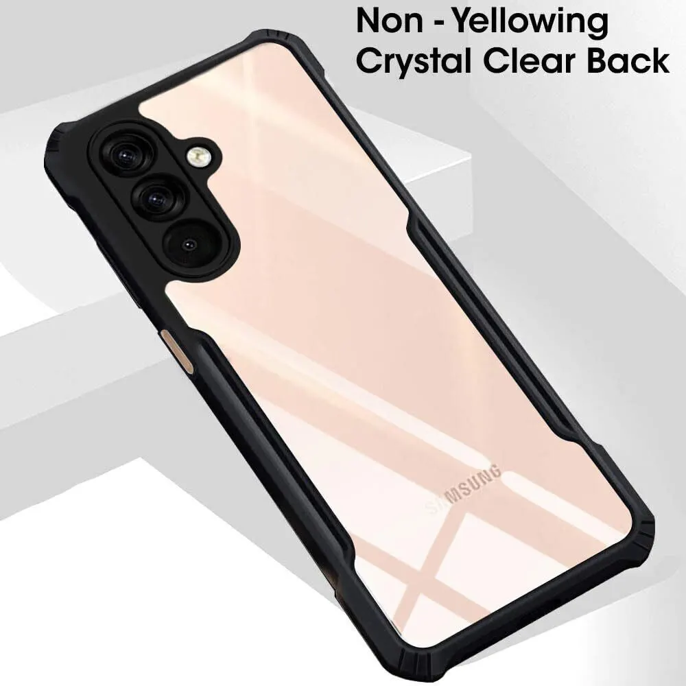 Micvir Back Cover for Samsung Galaxy M56 5G, Samsung Galaxy F56 5G (Transparent, Black, Shock Proof, Polycarbonate, Pack of: 1) — image 3 of 5