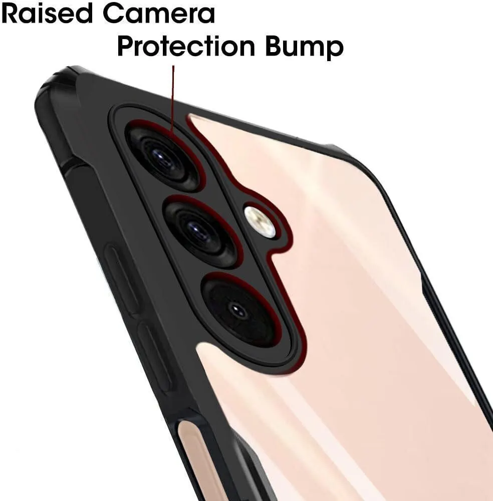 Micvir Back Cover for Samsung Galaxy M56 5G, Samsung Galaxy F56 5G (Transparent, Black, Shock Proof, Polycarbonate, Pack of: 1) — image 4 of 5