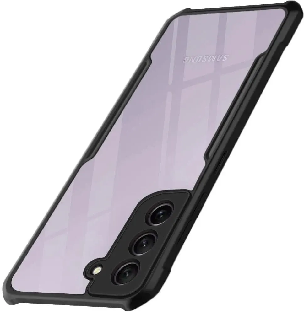 Micvir Back Cover for Samsung Galaxy S21 FE 5G (Transparent, Black, Shock Proof, Polycarbonate, Pack of: 1)