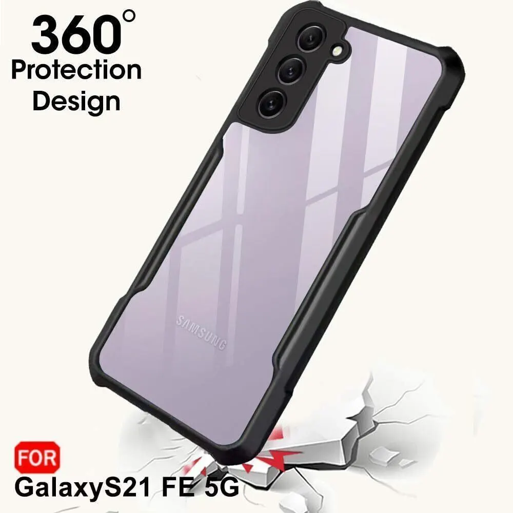 Micvir Back Cover for Samsung Galaxy S21 FE 5G (Transparent, Black, Shock Proof, Polycarbonate, Pack of: 1) — image 2 of 4