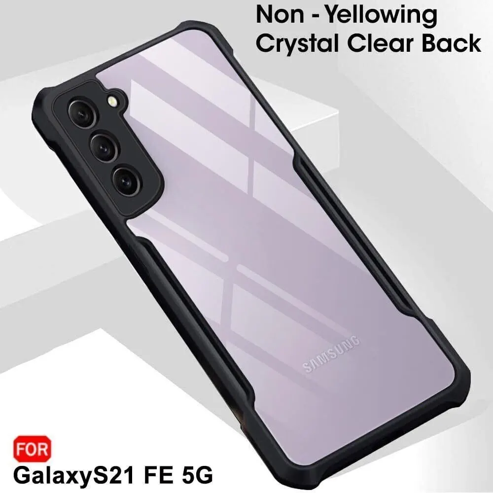 Micvir Back Cover for Samsung Galaxy S21 FE 5G (Transparent, Black, Shock Proof, Polycarbonate, Pack of: 1) — image 3 of 4