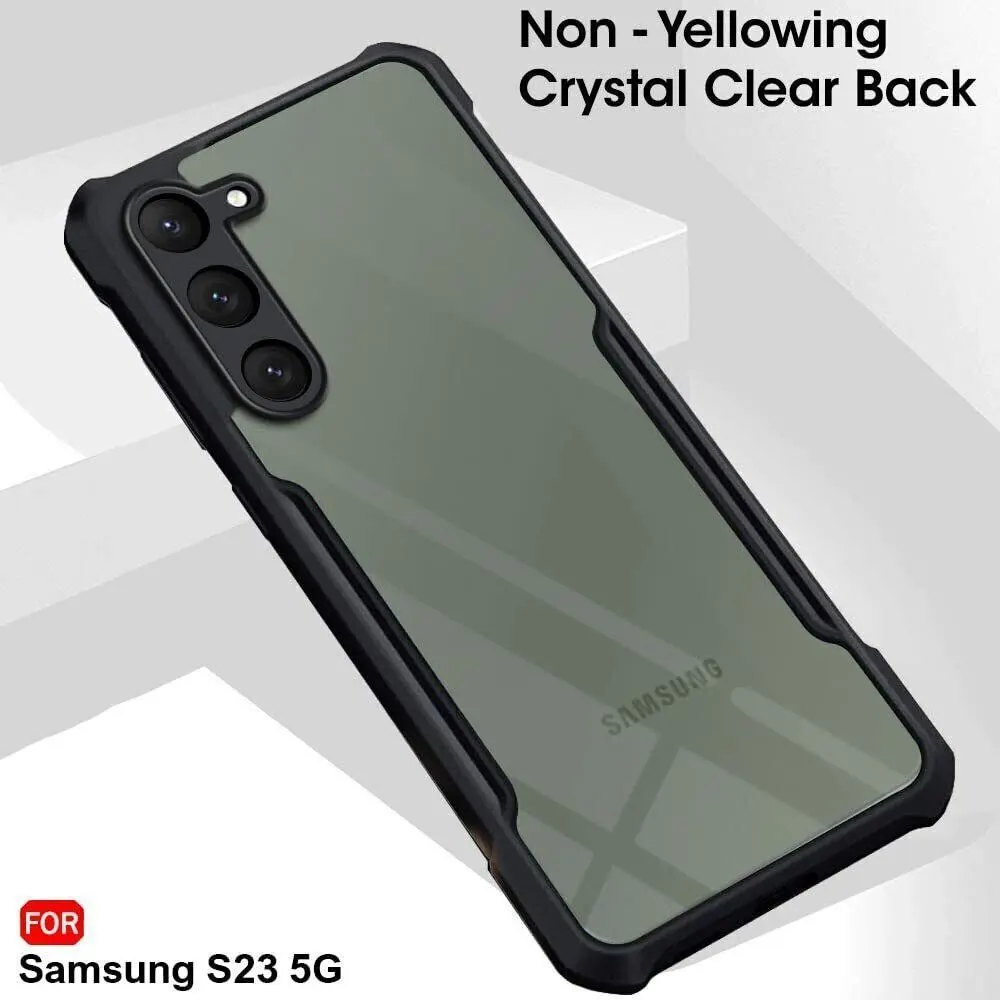 Micvir Back Cover for Samsung Galaxy S23 5G (Transparent, Black, Shock Proof, Polycarbonate, Pack of: 1) — image 3 of 5