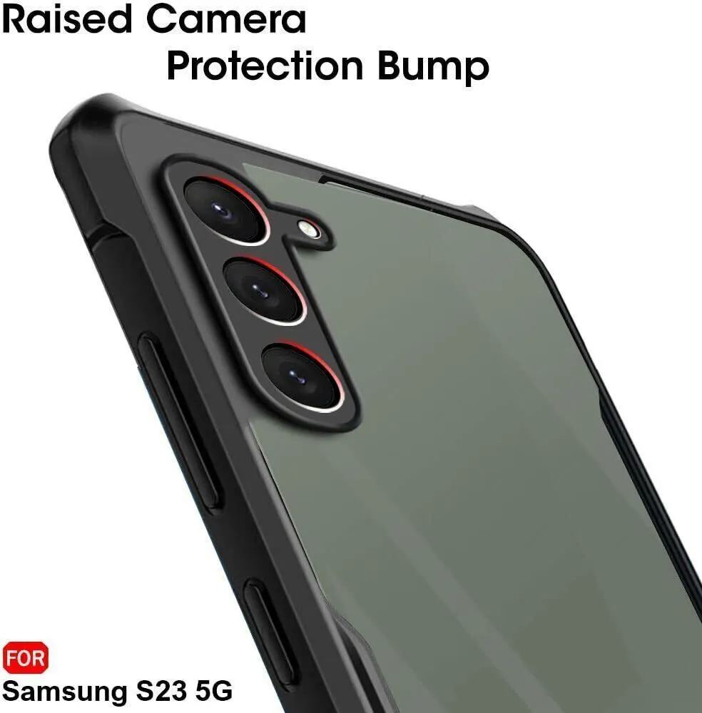 Micvir Back Cover for Samsung Galaxy S23 5G (Transparent, Black, Shock Proof, Polycarbonate, Pack of: 1) — image 4 of 5