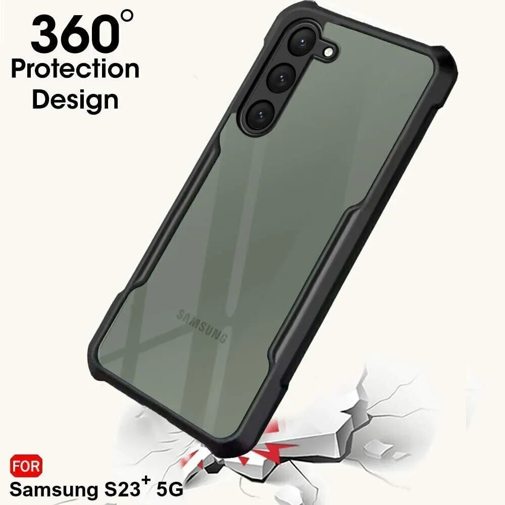 Micvir Back Cover for Samsung Galaxy S23 Plus 5G (Transparent, Black, Shock Proof, Polycarbonate, Pack of: 1) — image 2 of 5