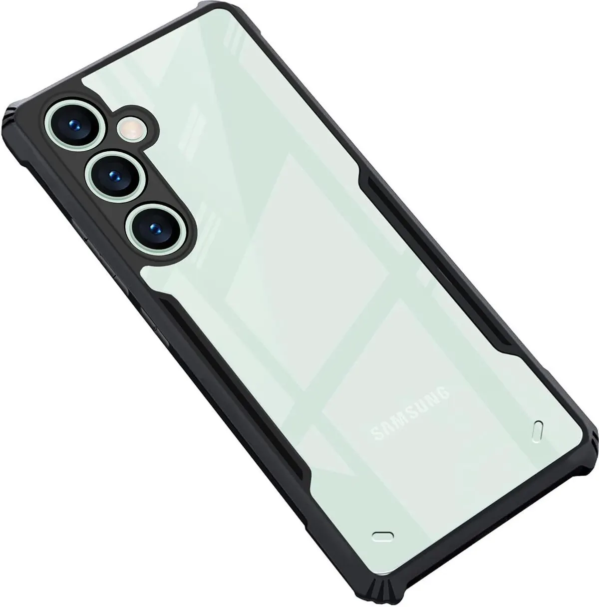Micvir Back Cover for SAMSUNG Galaxy S24 FE 5G (Transparent, Black, Shock Proof, Polycarbonate, Pack of: 1)