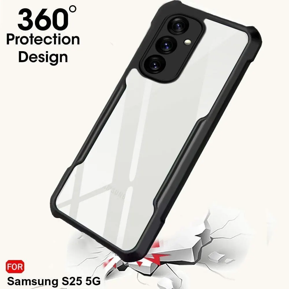 Micvir Back Cover for Samsung Galaxy S25 5G (Transparent, Black, Shock Proof, Polycarbonate, Pack of: 1) — image 2 of 5