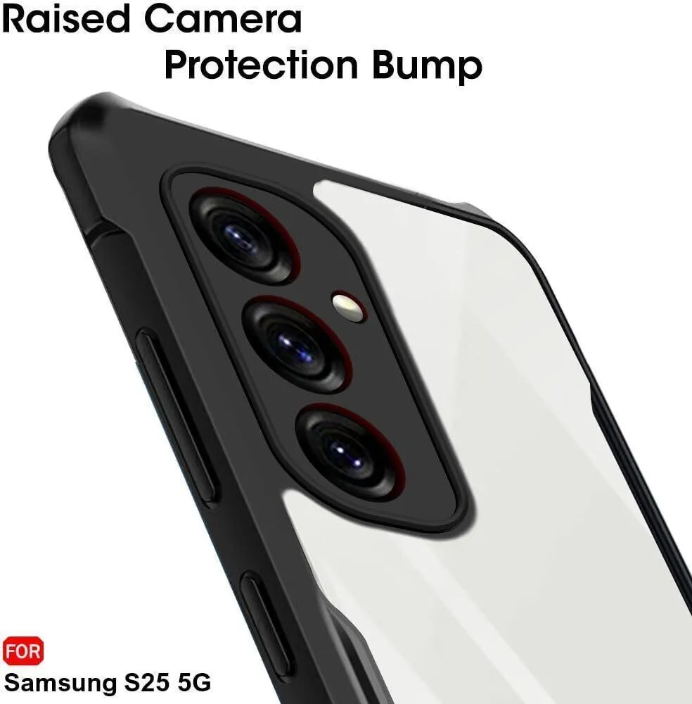Micvir Back Cover for Samsung Galaxy S25 5G (Transparent, Black, Shock Proof, Polycarbonate, Pack of: 1) — image 4 of 5