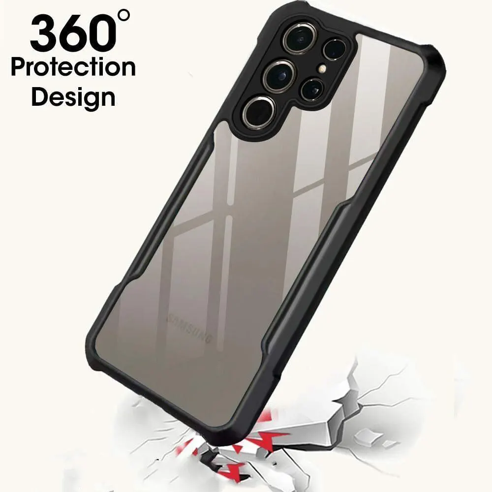 Micvir Back Cover for Samsung Galaxy S25 Ultra 5G (Transparent, Black, Shock Proof, Polycarbonate, Pack of: 1) — image 2 of 5