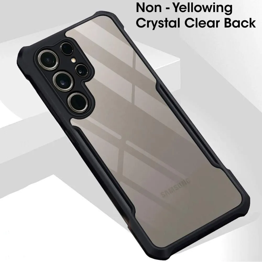 Micvir Back Cover for Samsung Galaxy S25 Ultra 5G (Transparent, Black, Shock Proof, Polycarbonate, Pack of: 1) — image 3 of 5