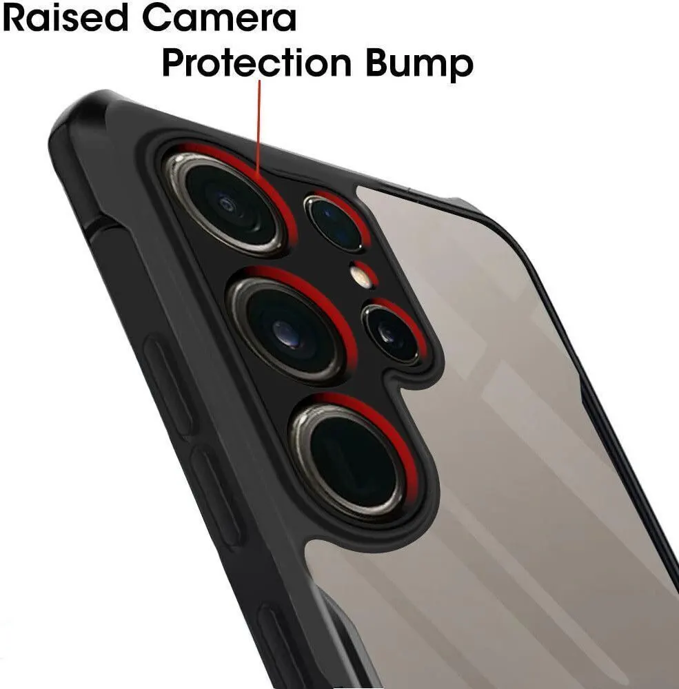 Micvir Back Cover for Samsung Galaxy S25 Ultra 5G (Transparent, Black, Shock Proof, Polycarbonate, Pack of: 1) — image 4 of 5