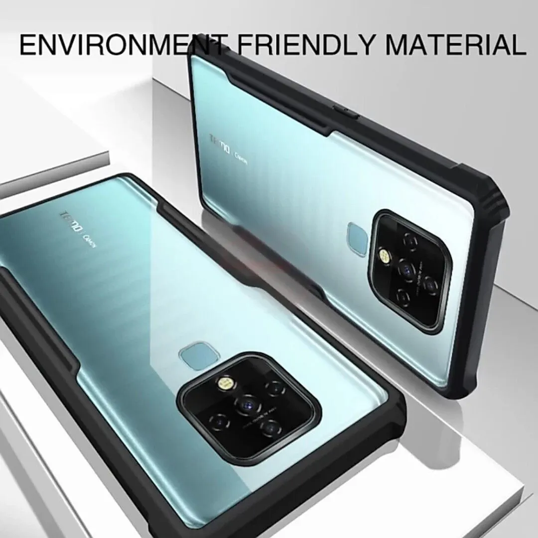 Micvir Back Cover for Tecno Camon 16 (Transparent, Black, Shock Proof, Polycarbonate, Pack of: 1) — image 3 of 5