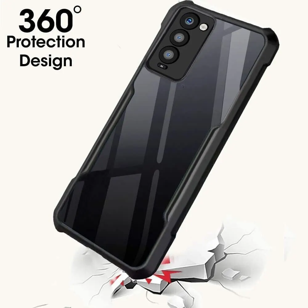 Micvir Back Cover for Tecno Camon 18 (Transparent, Black, Shock Proof, Polycarbonate, Pack of: 1) — image 3 of 5