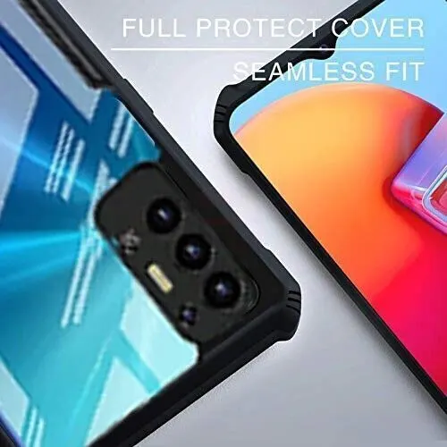 Micvir Back Cover for Tecno Pova 2 (Transparent, Black, Shock Proof, Polycarbonate, Pack of: 1) — image 2 of 4