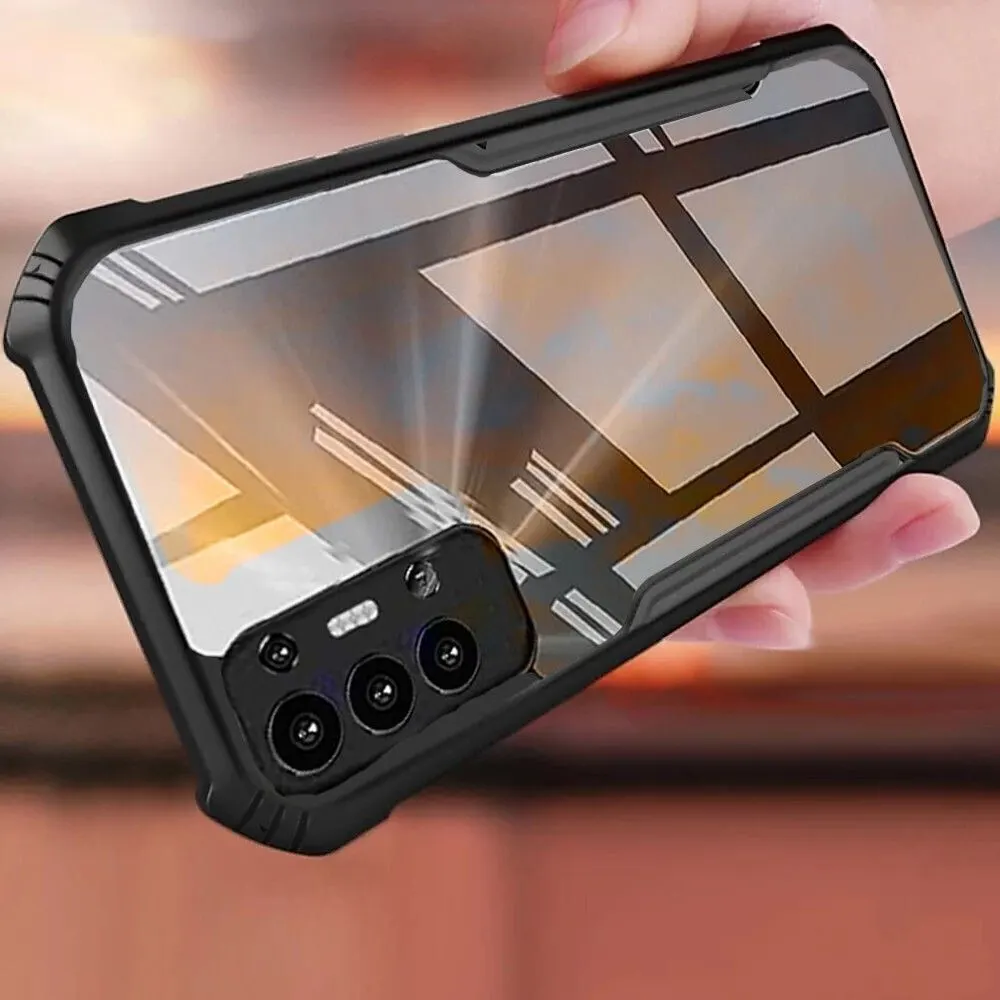 Micvir Back Cover for Tecno Pova 2 (Transparent, Black, Shock Proof, Polycarbonate, Pack of: 1) — image 3 of 4