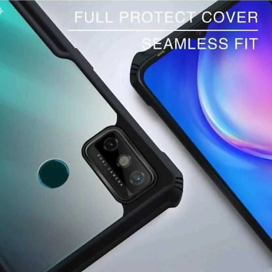 Micvir Back Cover for Tecno Spark 7 (Transparent, Black, Shock Proof, Polycarbonate, Pack of: 1) — image 2 of 4
